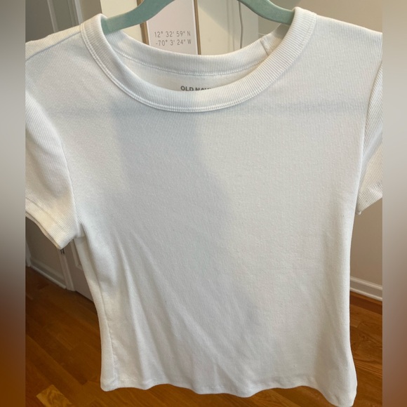 Old Navy Ribbed Crop Short Sleeve Tee - Picture 1 of 2